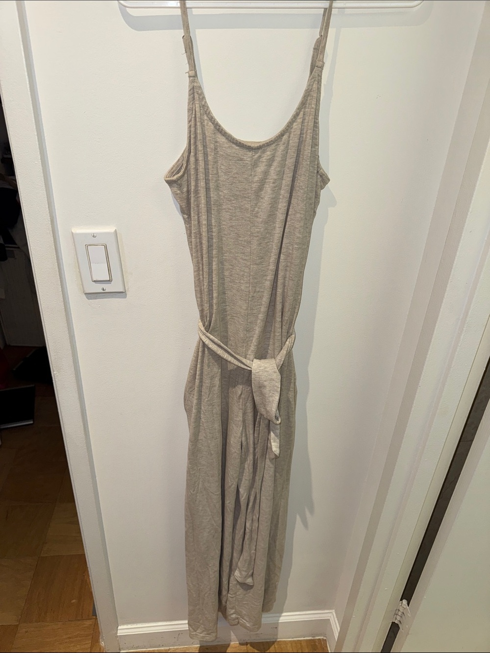 Something Navy Neutral Beige Tank Top